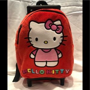 Hello Kitty Velour Kids Backpack or Rollaway